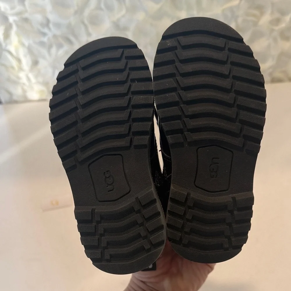 UGG Kids Shiny Black Boots